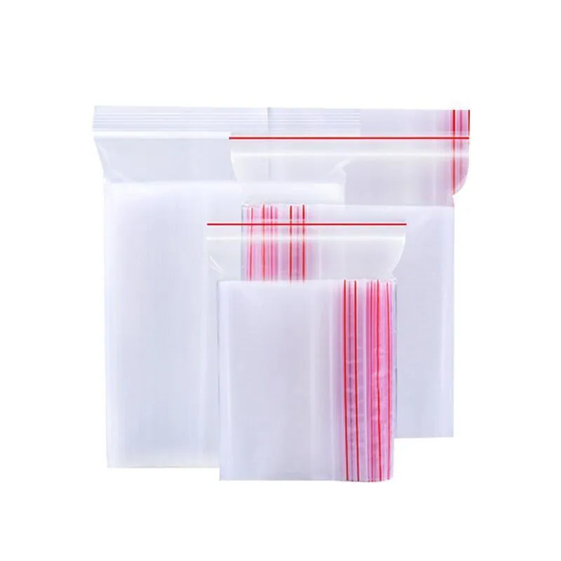 10*15cm 1000 Pieces White Edge Self Sealing Bag Small Plastic Bag PE Sealing Bag