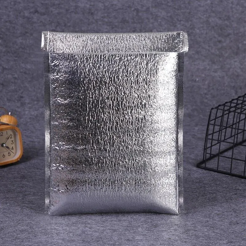 1260 Pieces Sealed Aluminum Foil Insulation Bag 30 * 35   4cm Pearl Cotton Aluminum Foil Bag Express Transport Bag