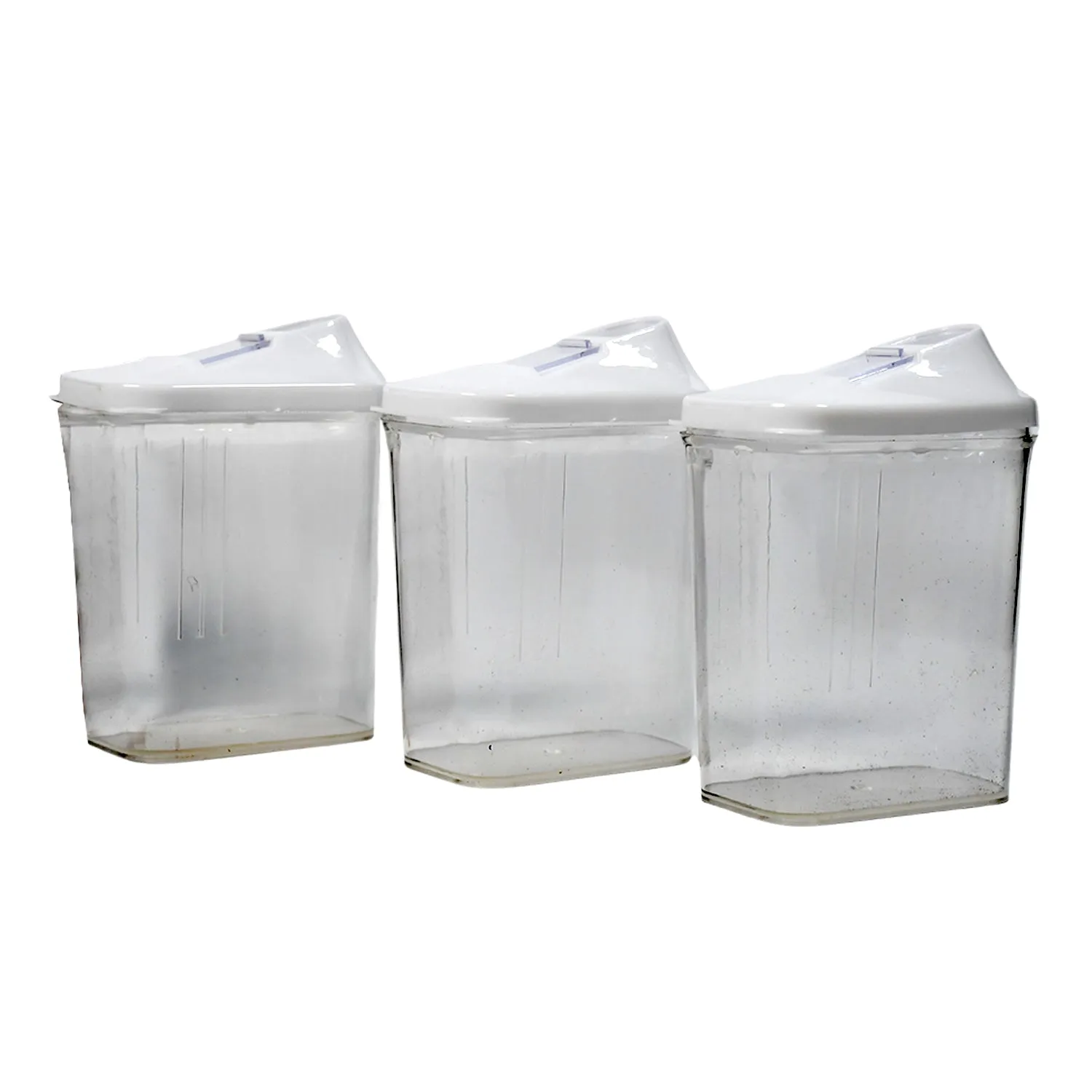 2782 Kitchen Storage Jars & Container Set 3pc , Transparent Jar Set For home & Kitchen Use