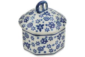 3" Mini Pretzel Jar 3" - Blue Confetti