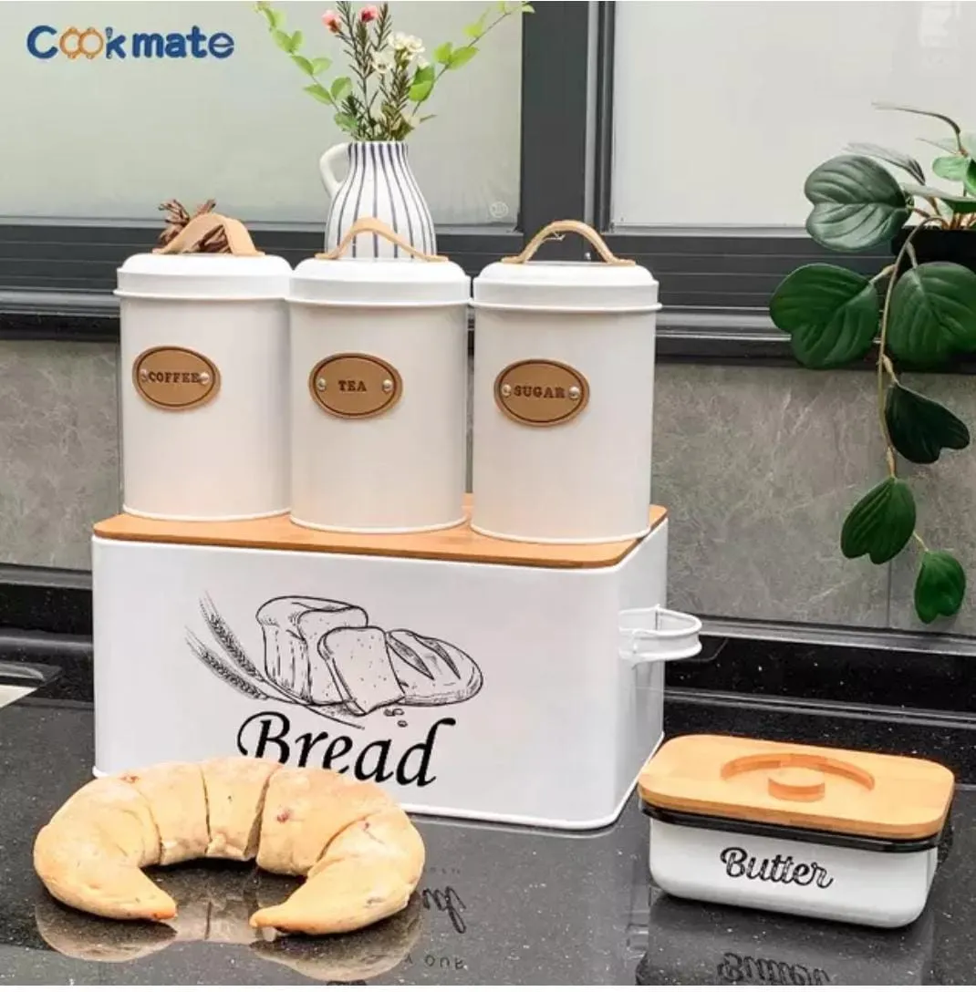 4pcs Bread bin set