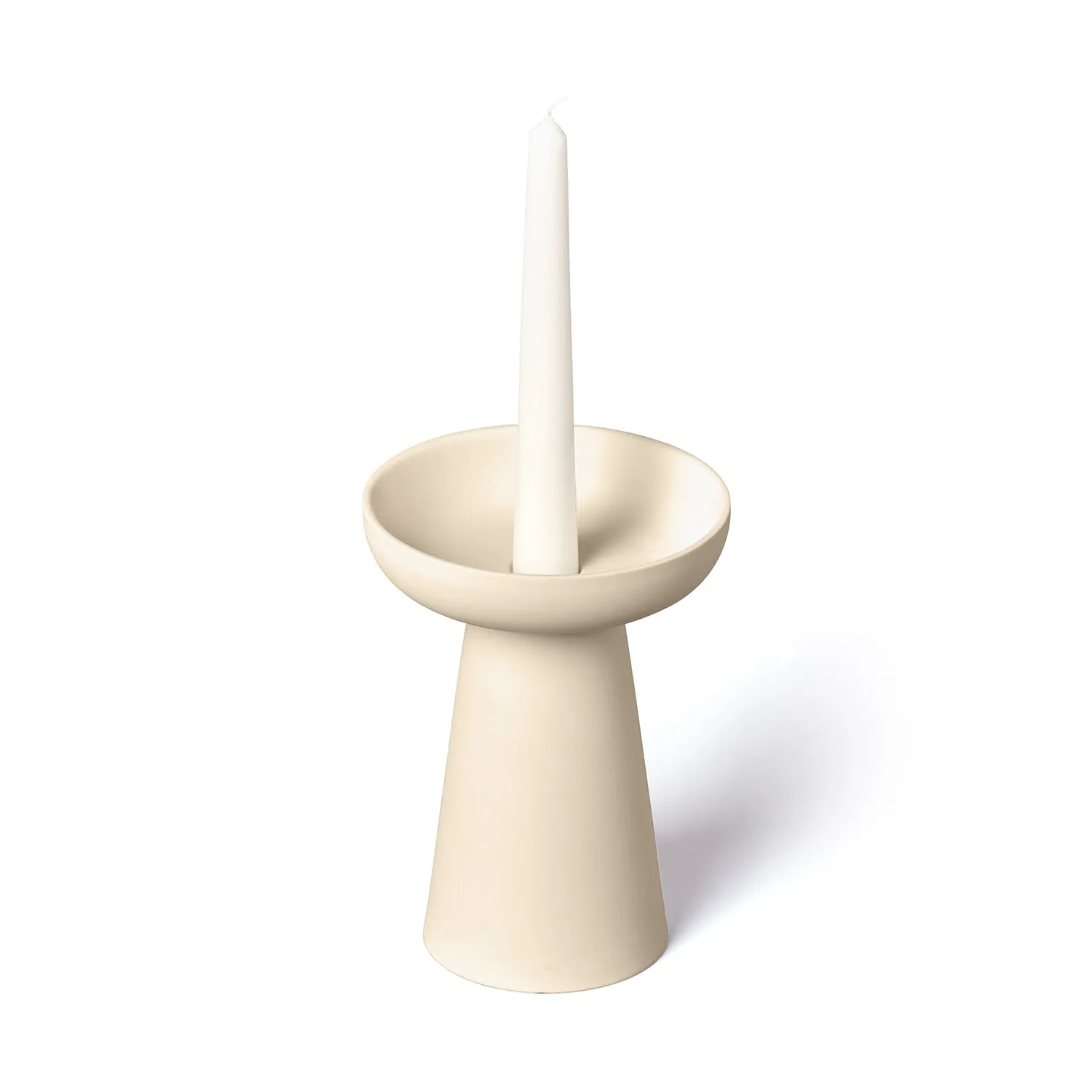 aery living | porcini candle holder large | cream ~ DC