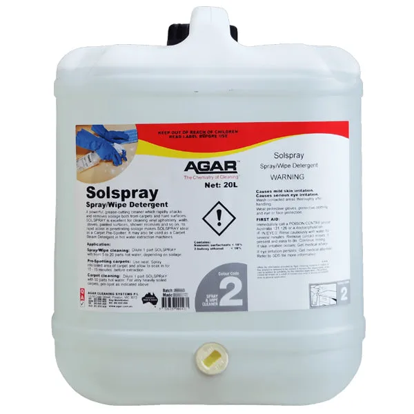 Agar Solspray Spray and Wipe Detergent