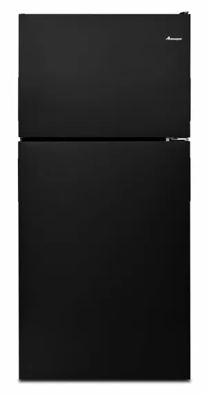 Amana ART318FFDB 30-Inch Amana® Top-Freezer Refrigerator With Glass Shelves - Black