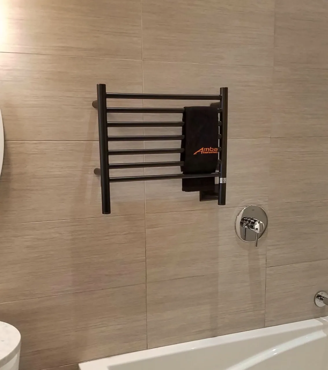 Amba Jeeves Model H Straight 7 Bar Hardwired Towel Warmer