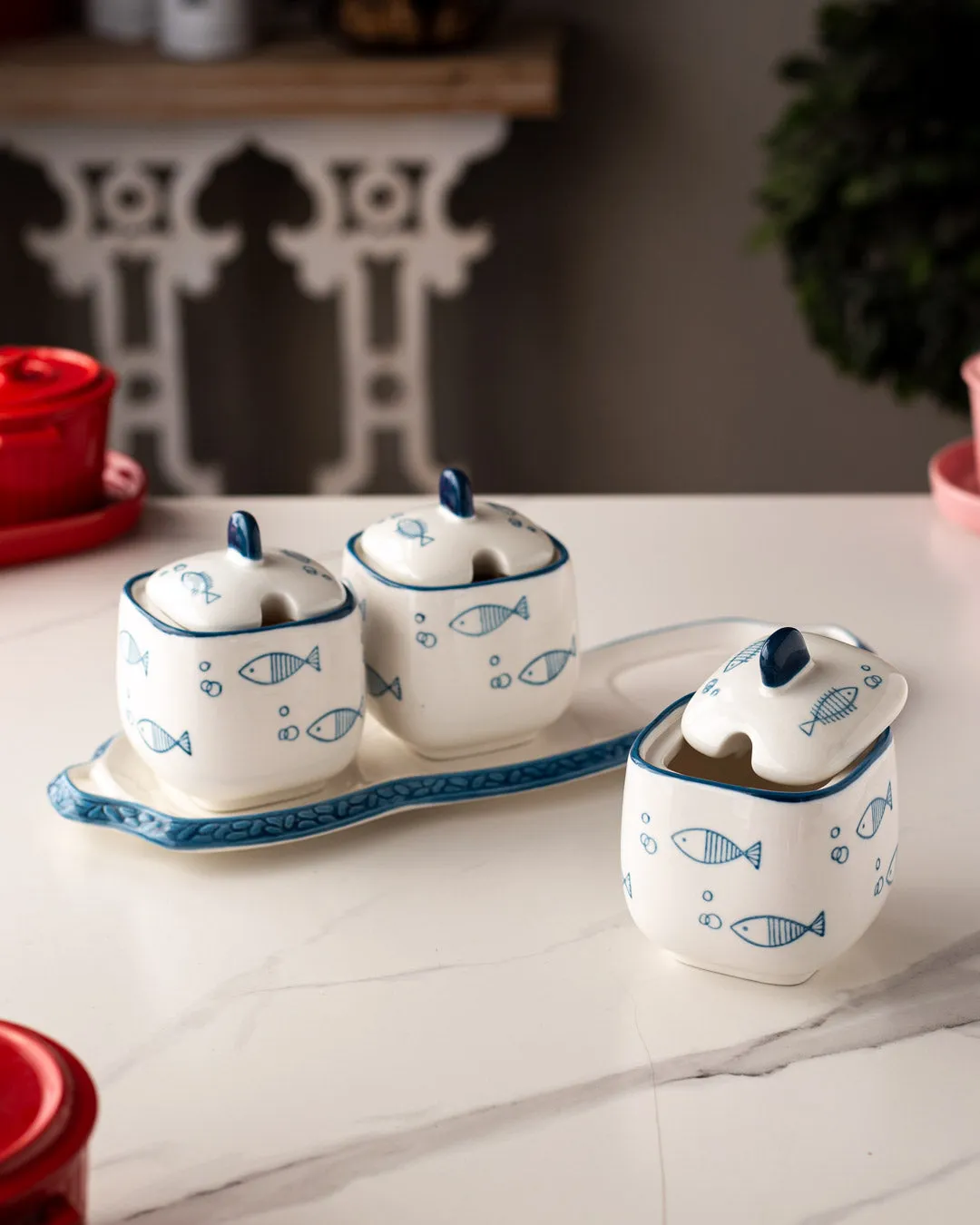 Aquatic - Condiment Server Set