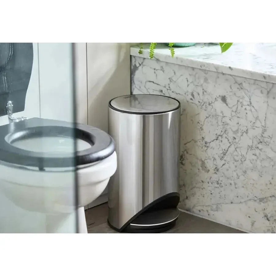 Arc™ 10L Easy-push Stainless-steel Pedal Trash Can