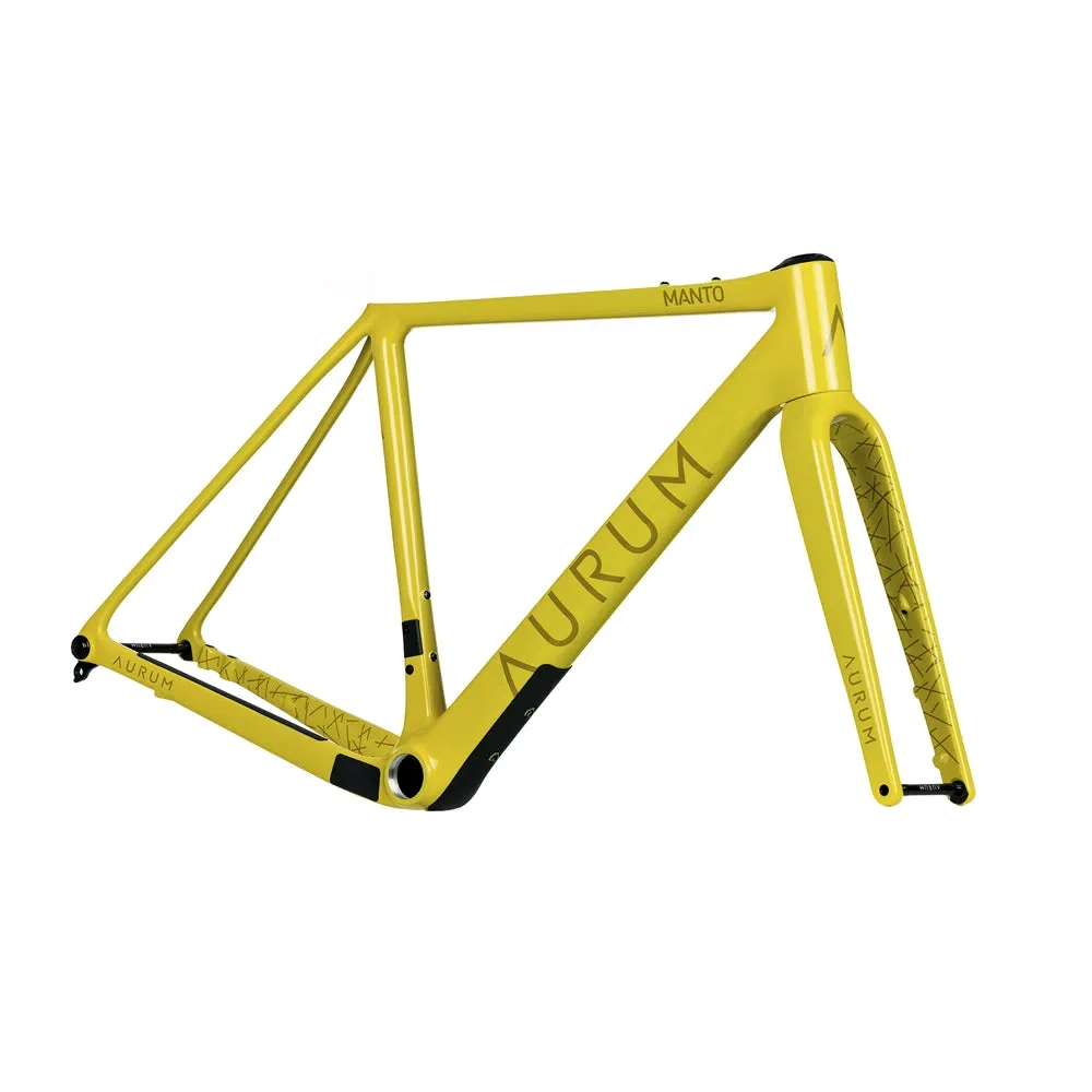 AURUM Manto Gravel Bike Disc Frameset - Yellow Castilla