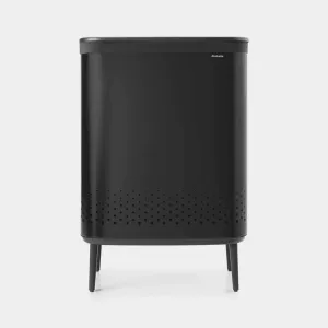 Brabantia 2 x 45L  Bo Laundry Bin Hi - Matt Black | 200564