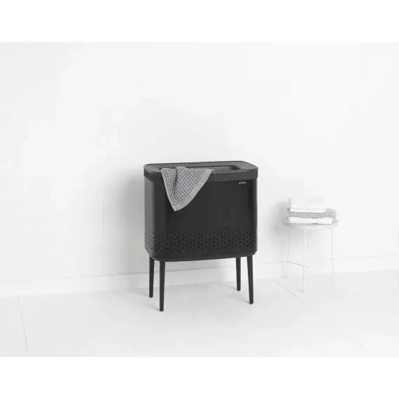 Brabantia 60L Bo Laundry Bin - Matt Black | 200526