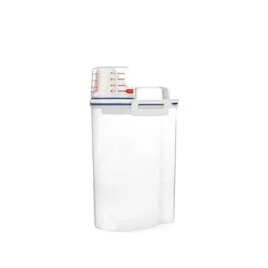 Container Airtight with Measuring Cup & Top Handle Food Storage and Dispensers, 2kg/2000ml