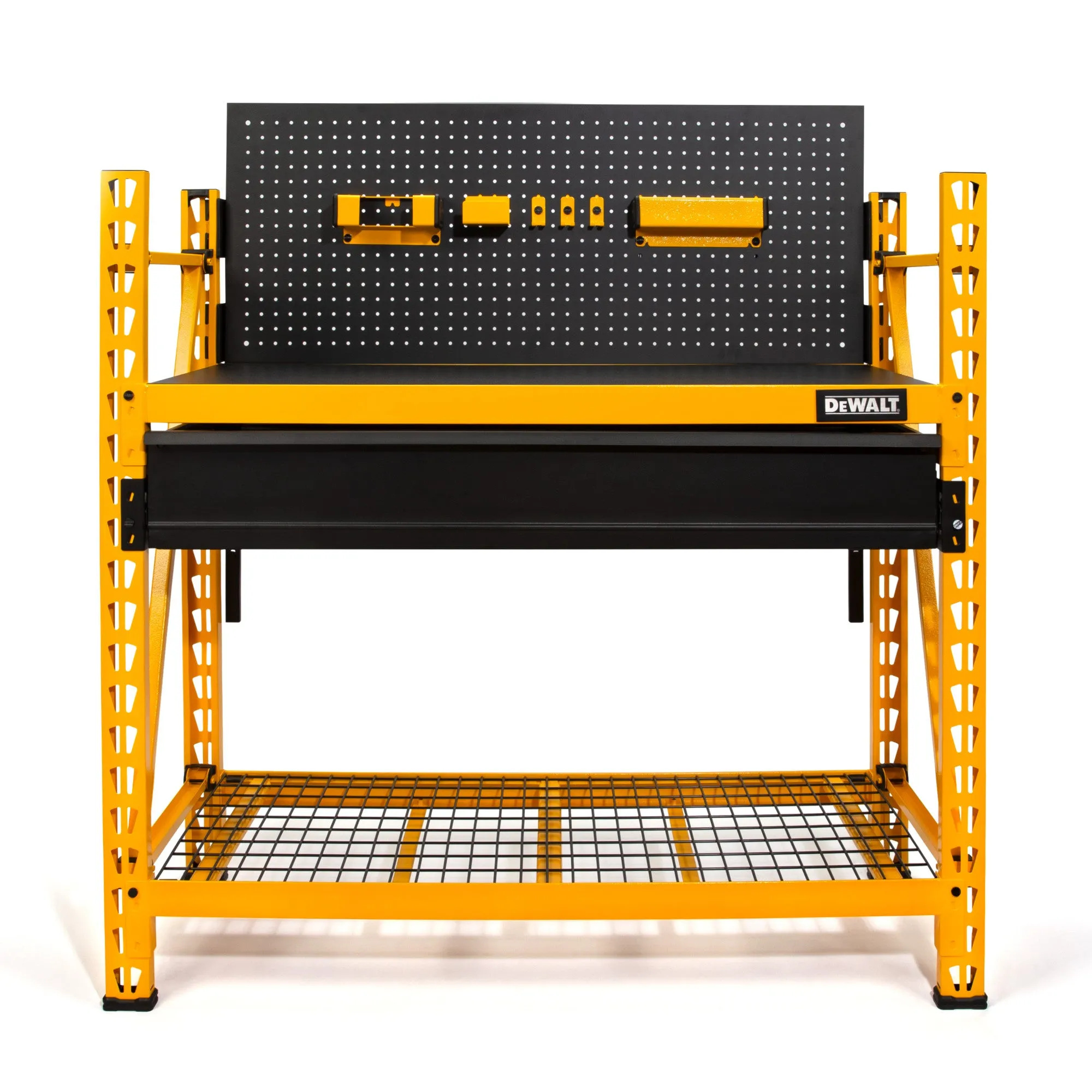 DeWalt 41631 DXST3000WB 2-Shelf Industrial 4-Foot Storage Rack Work Station Kit