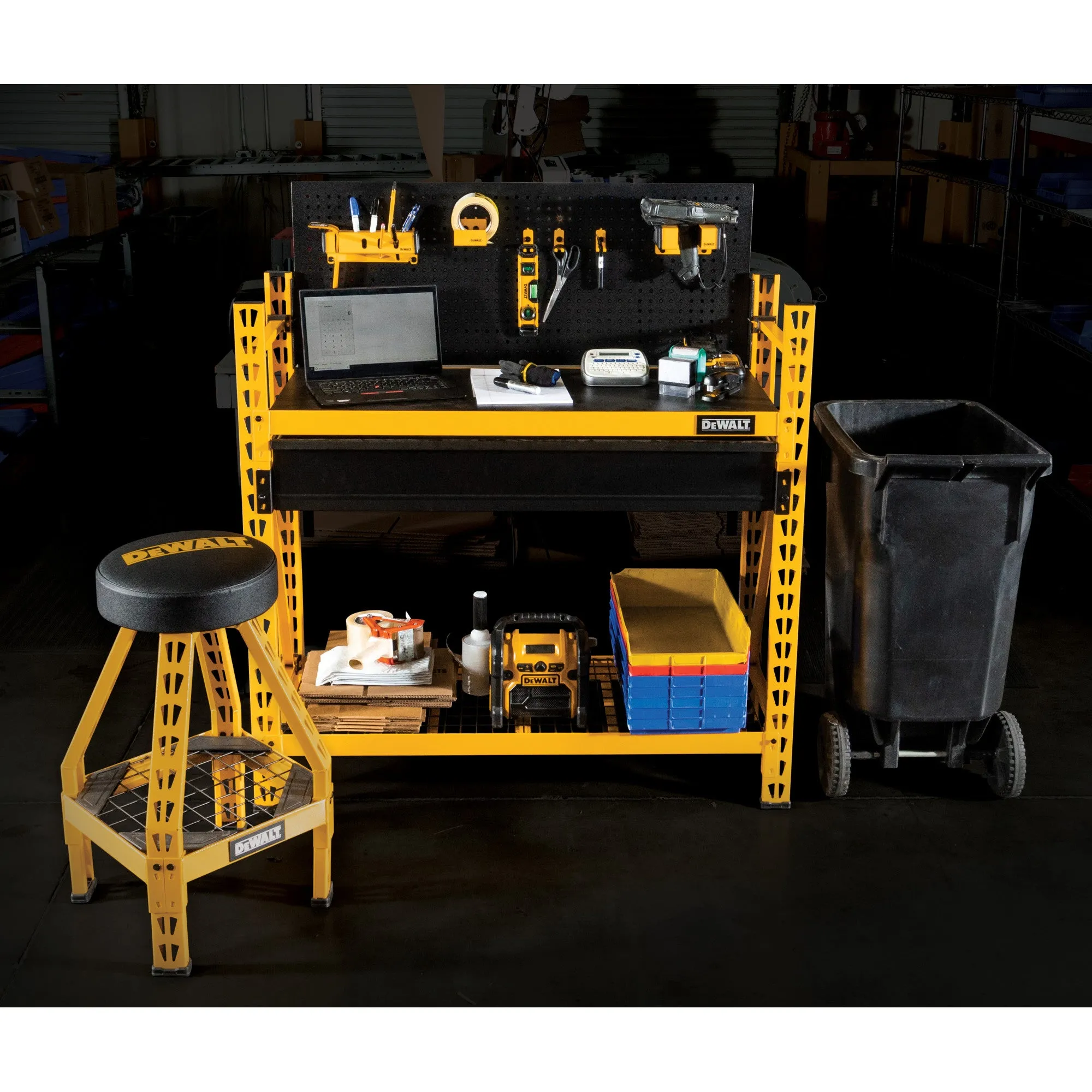 DeWalt 41631 DXST3000WB 2-Shelf Industrial 4-Foot Storage Rack Work Station Kit