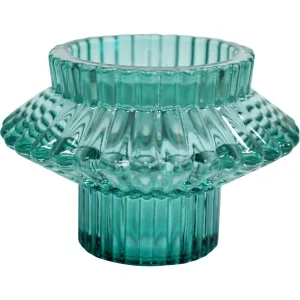 Double Sided Candle Holder Mist Green