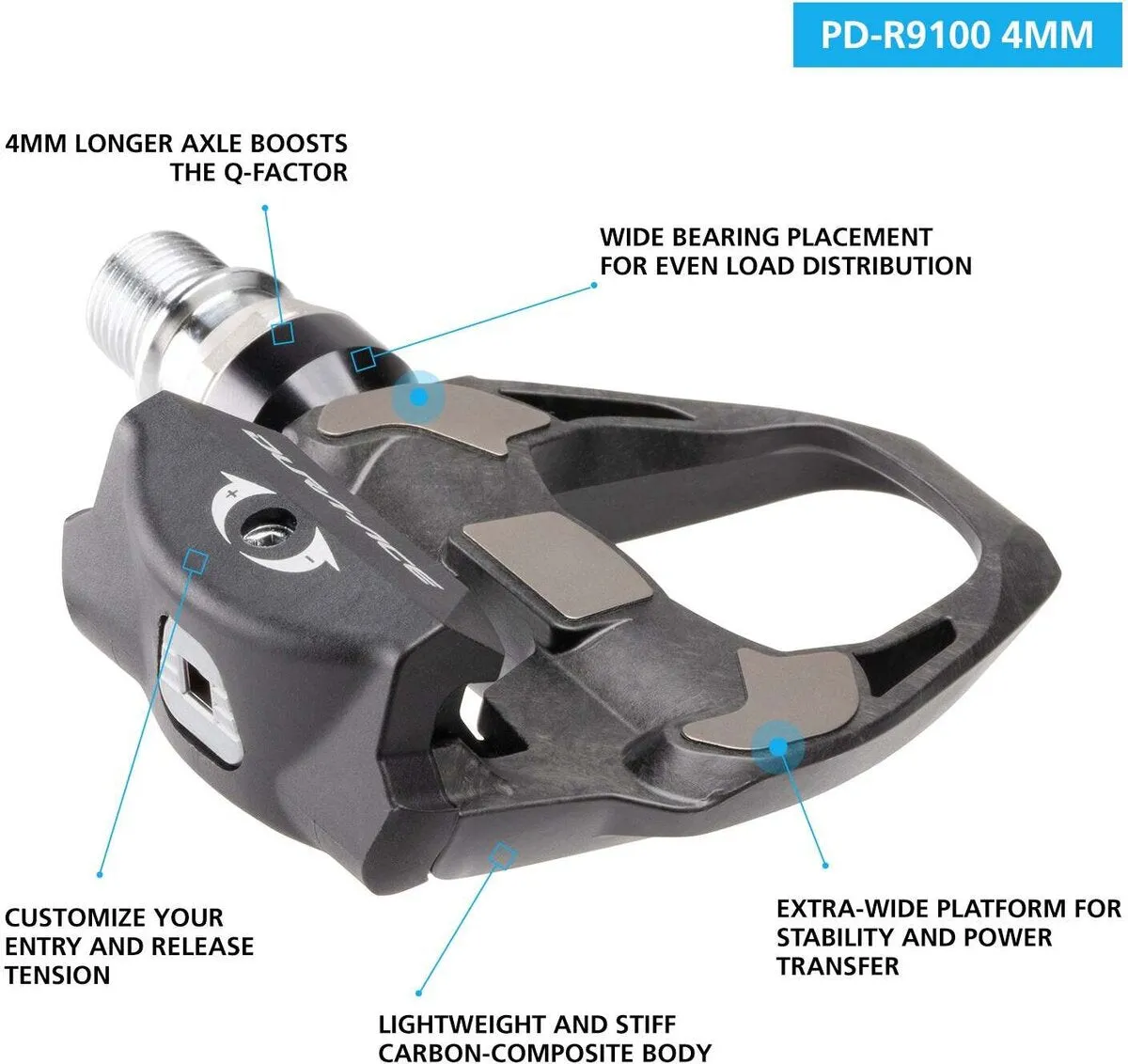 Dura-Ace PD-R9100 Pedals -  4mm Axle