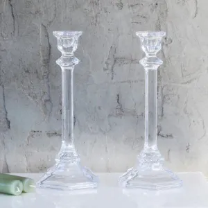 Eleanor Glass Candlestick - Set of Two