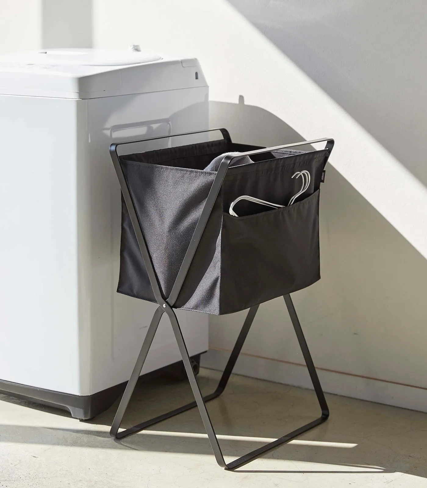 Elevated Laundry Hamper - Steel