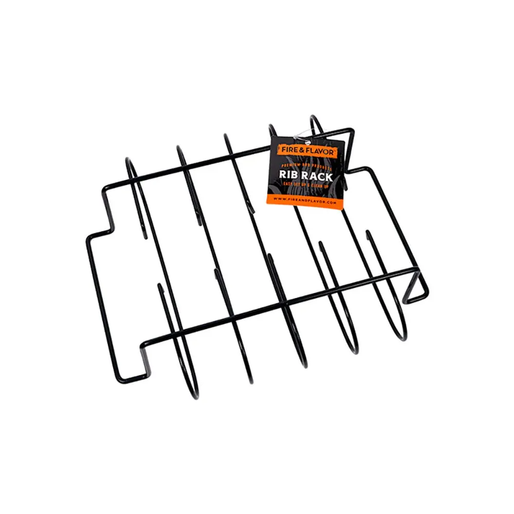 Fire & Flavor Rib Rack Steel 4 Slabs 892805000428