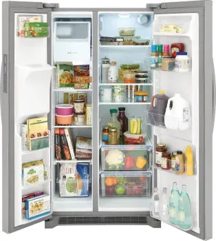 Frigidaire FRSS2623AS 25.6 Cu. Ft. 36" Standard Depth Side by Side Refrigerator in Stainless Steel