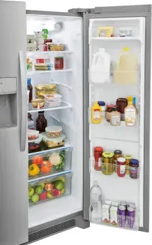 Frigidaire FRSS2623AS 25.6 Cu. Ft. 36" Standard Depth Side by Side Refrigerator in Stainless Steel