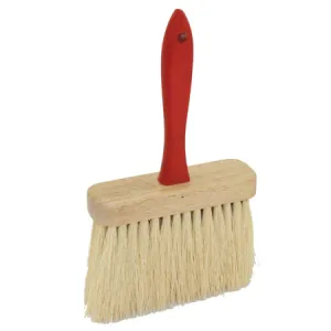 Kraft Tool 6-1/2" x 2" Jumbo Utility Brush with Tampico Fiber Bristles and Red Wood Handle