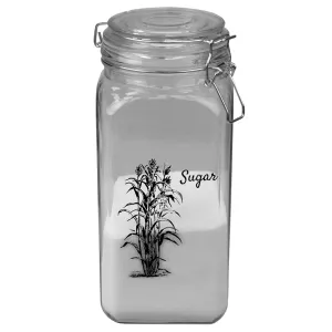 Ludlow 53 oz. Glass Canister with Metal Clasp, Clear