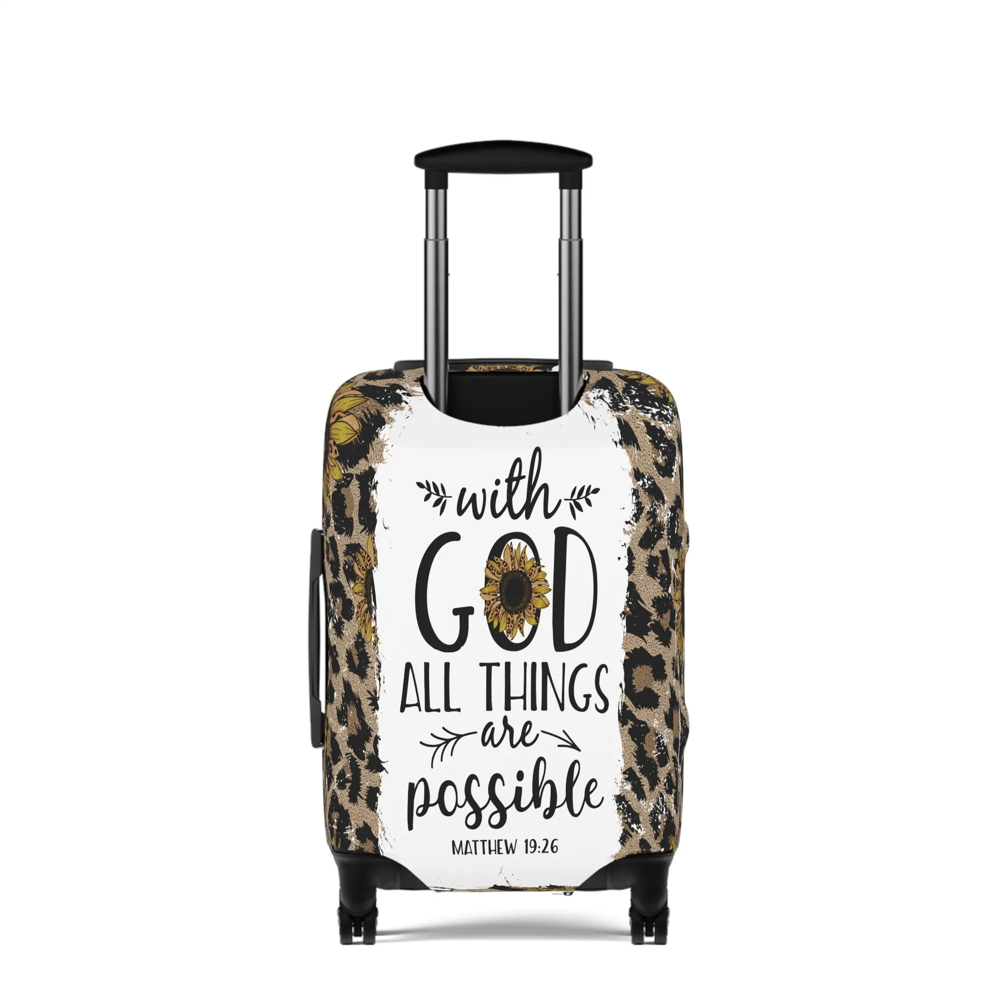 Luggage Cover, Bible Verse, With God all things are Possible, awd-1463