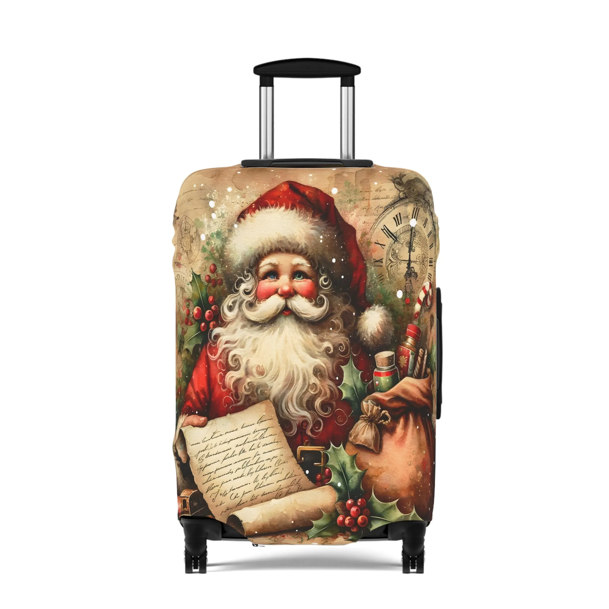 Luggage Cover, Christmas, Vintage Santa, awd-1480