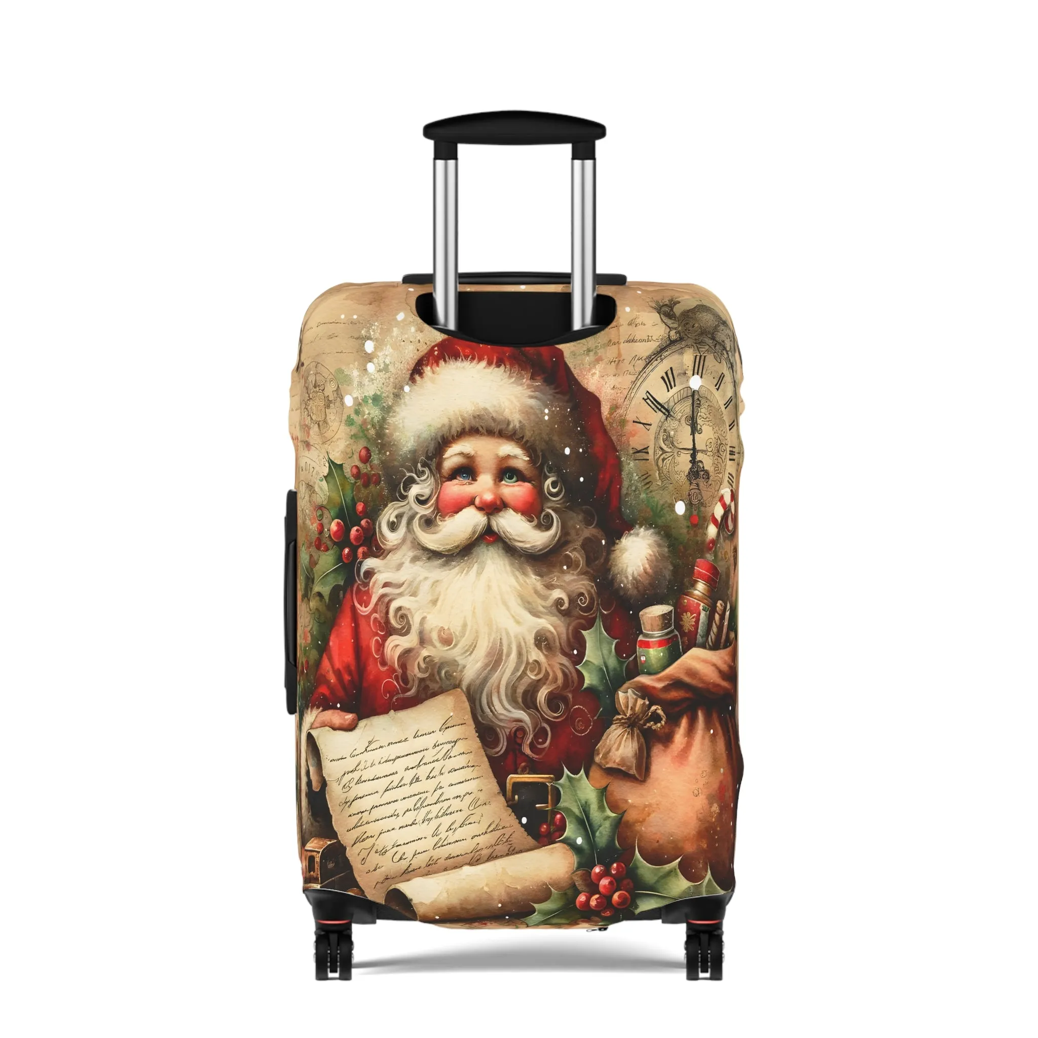 Luggage Cover, Christmas, Vintage Santa, awd-1480