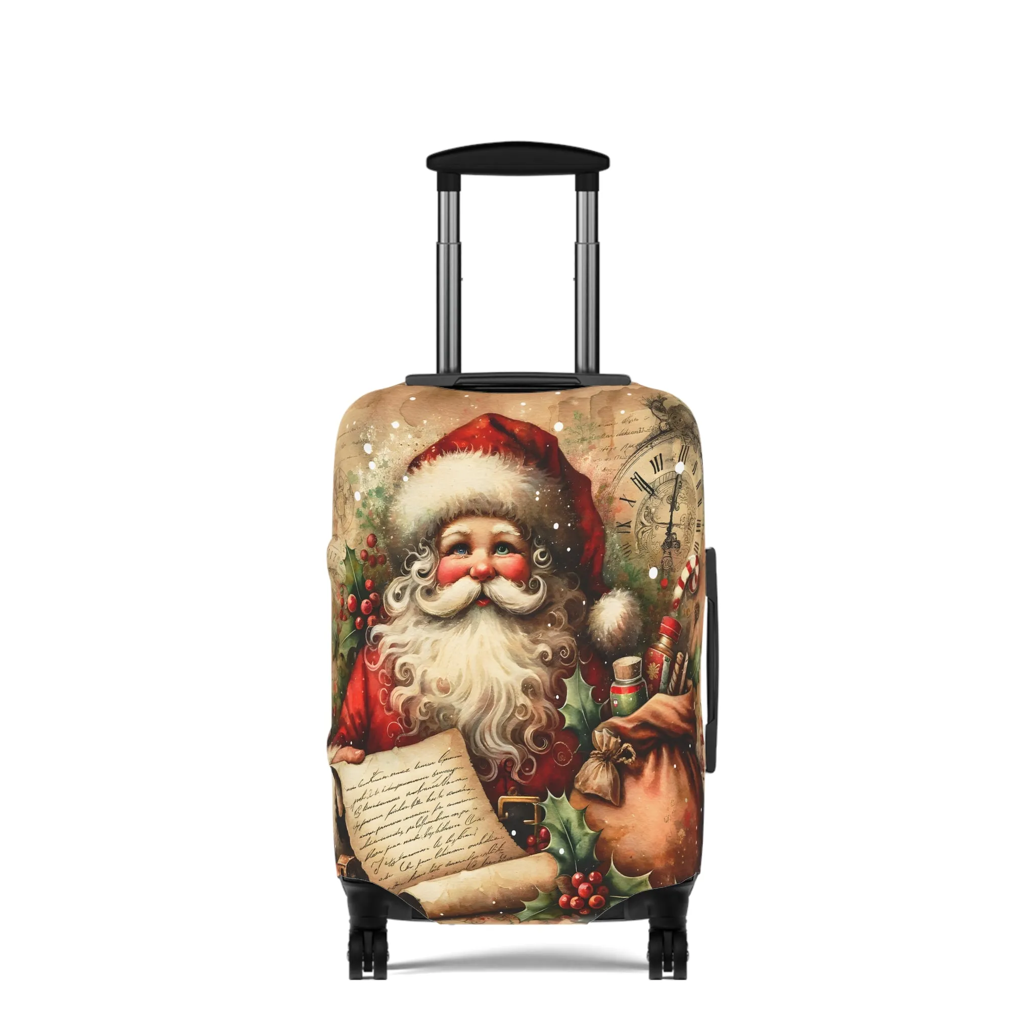 Luggage Cover, Christmas, Vintage Santa, awd-1480