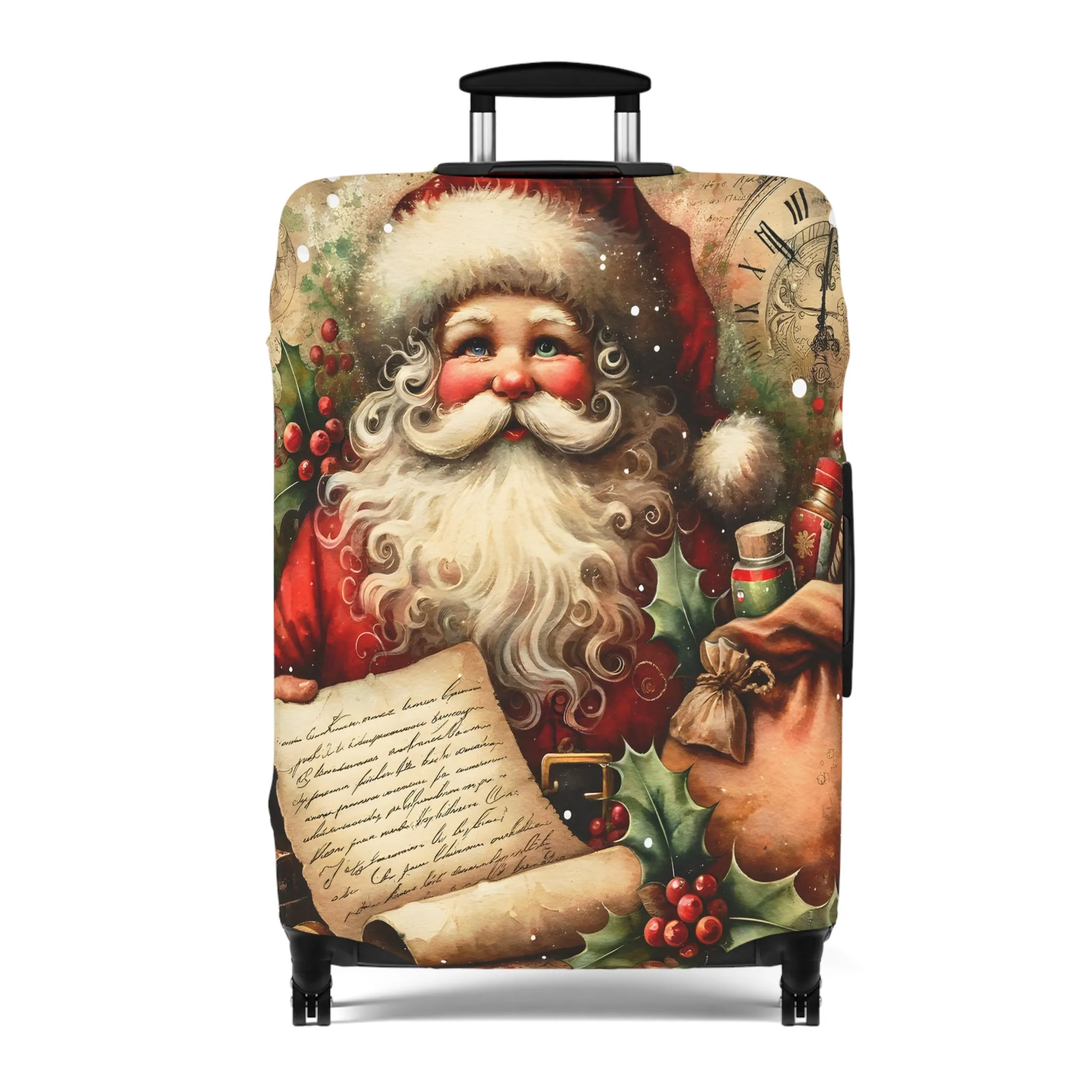 Luggage Cover, Christmas, Vintage Santa, awd-1480