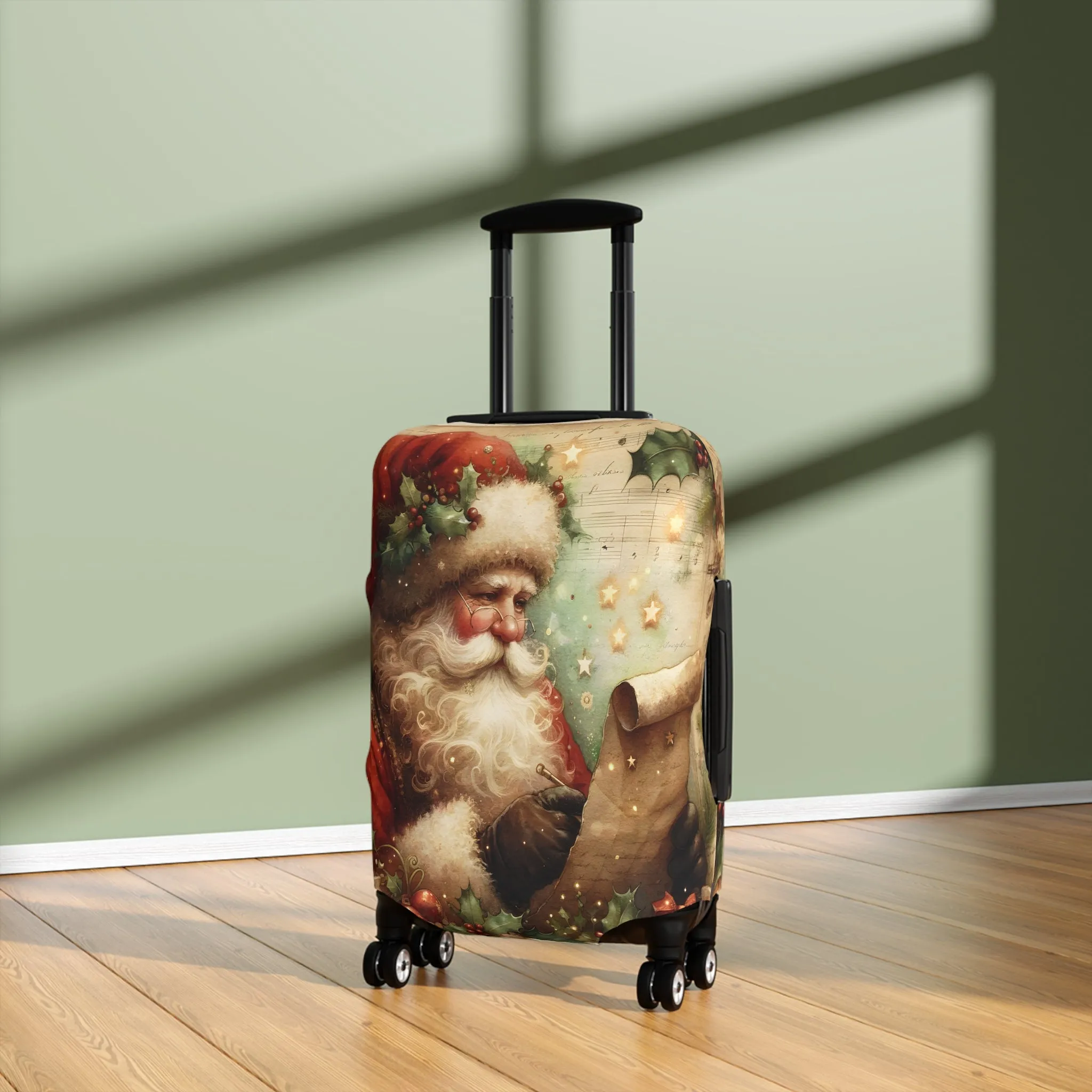 Luggage Cover, Christmas, Vintage Santa, awd-1481