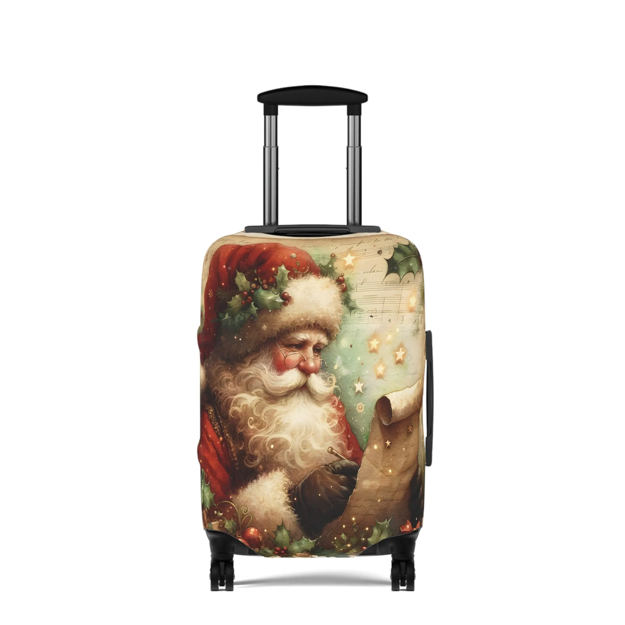 Luggage Cover, Christmas, Vintage Santa, awd-1481