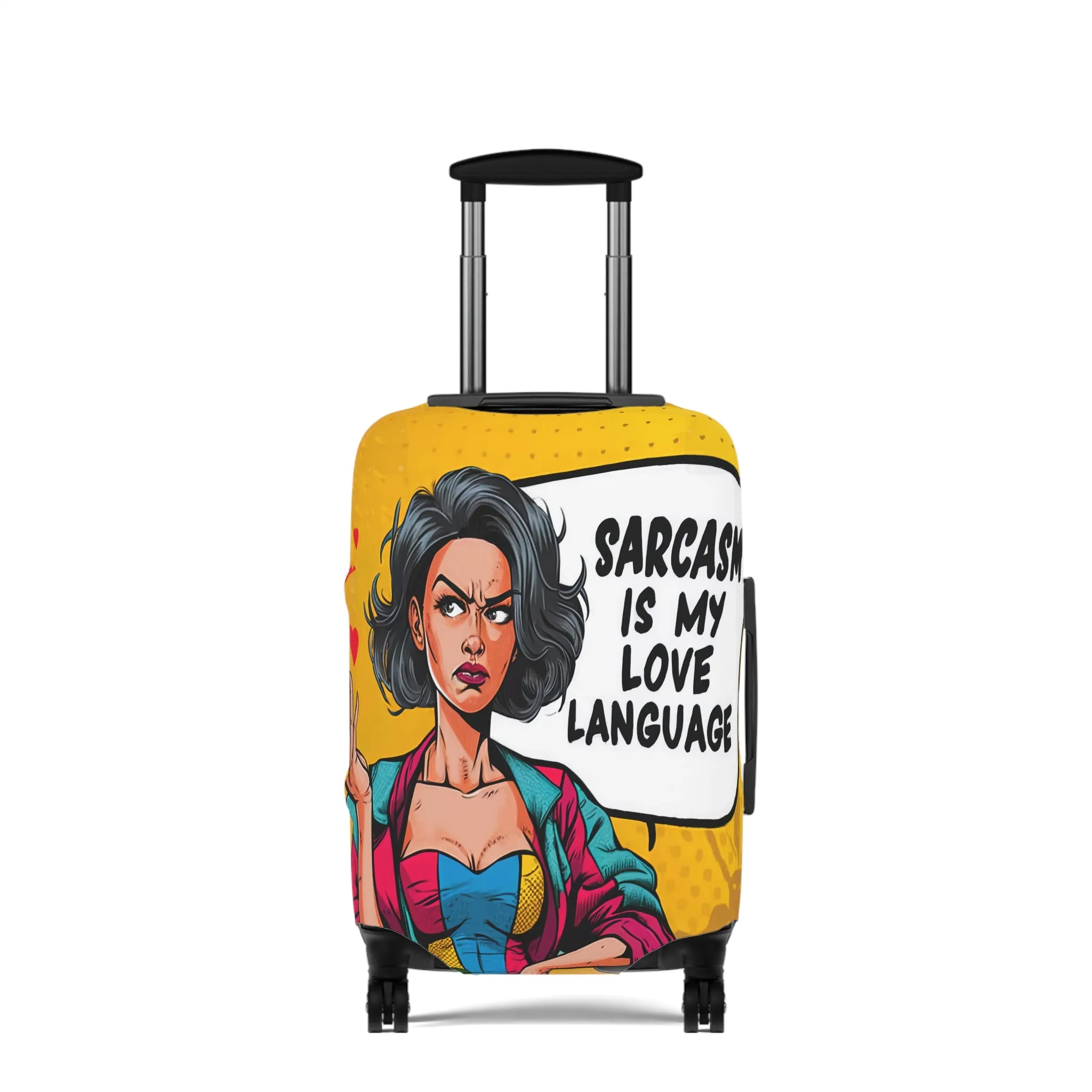 Luggage Cover, Funny Quote, Sarcasm is my Love language, awd-1727