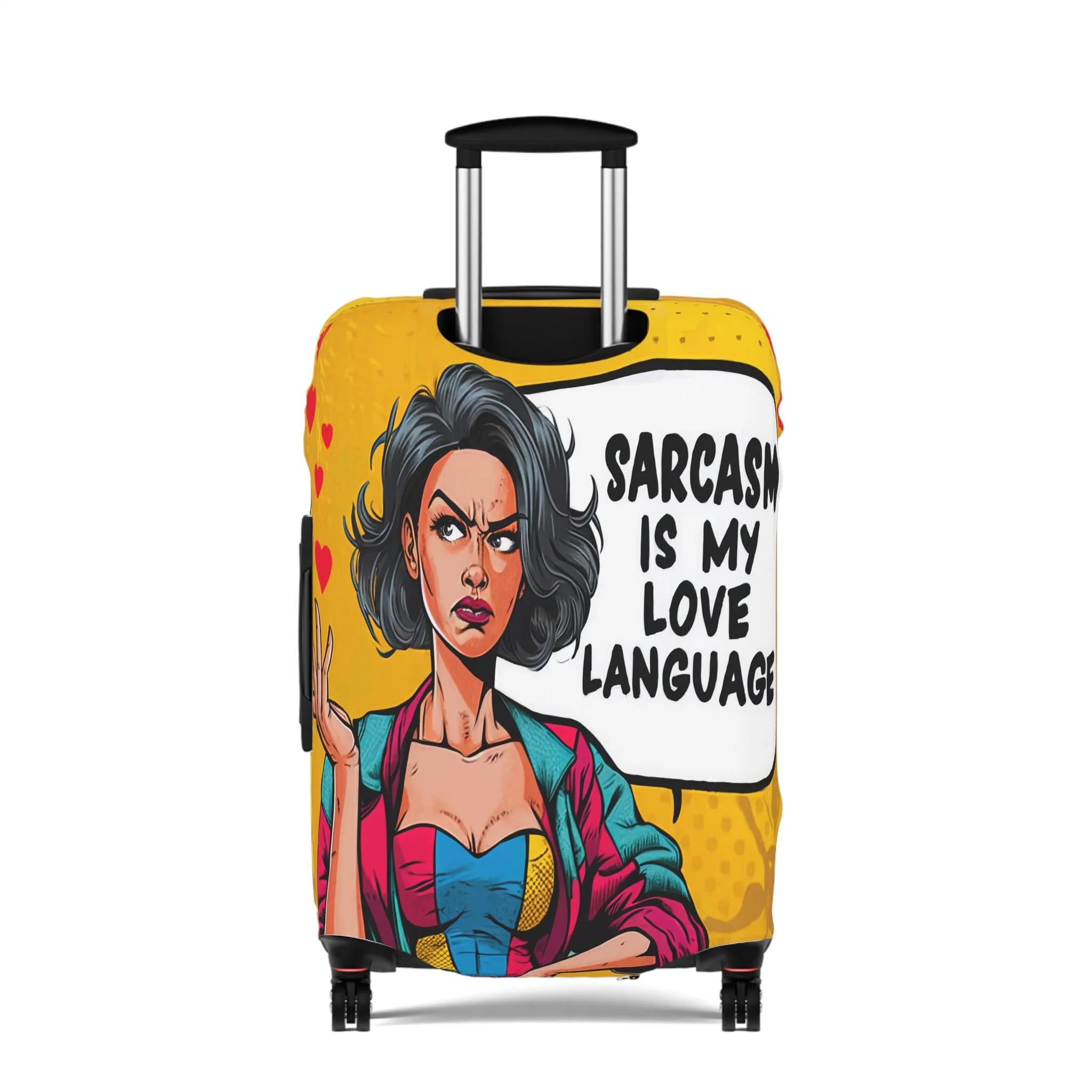 Luggage Cover, Funny Quote, Sarcasm is my Love language, awd-1727