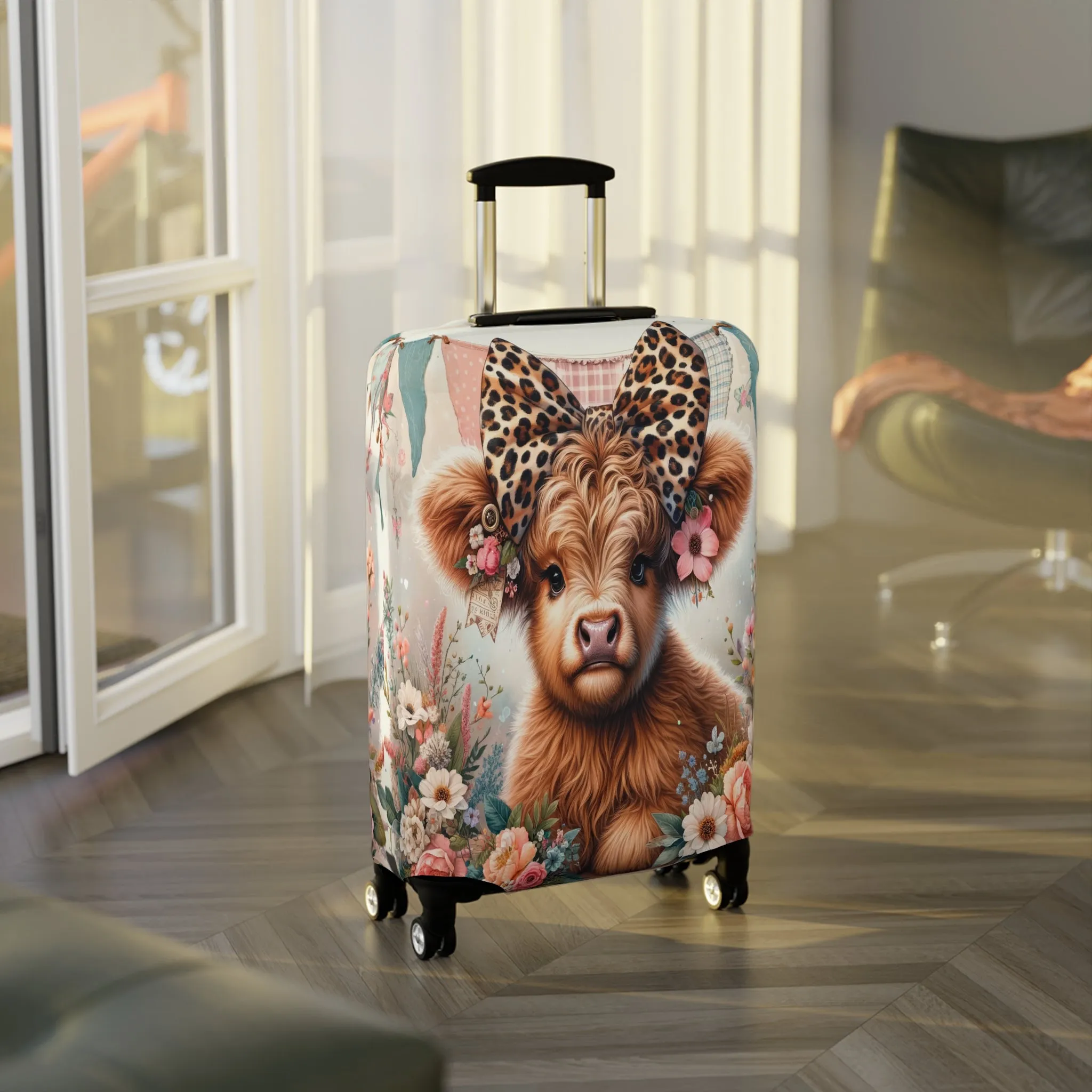 Luggage Cover, Highland Cow, awd-5005