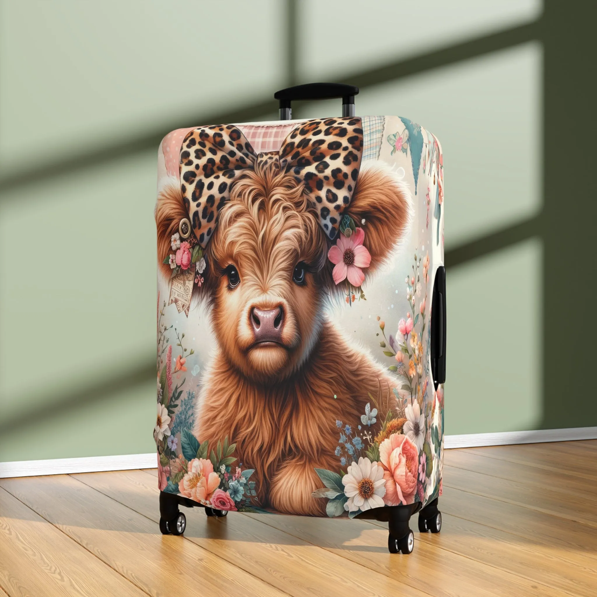 Luggage Cover, Highland Cow, awd-5005