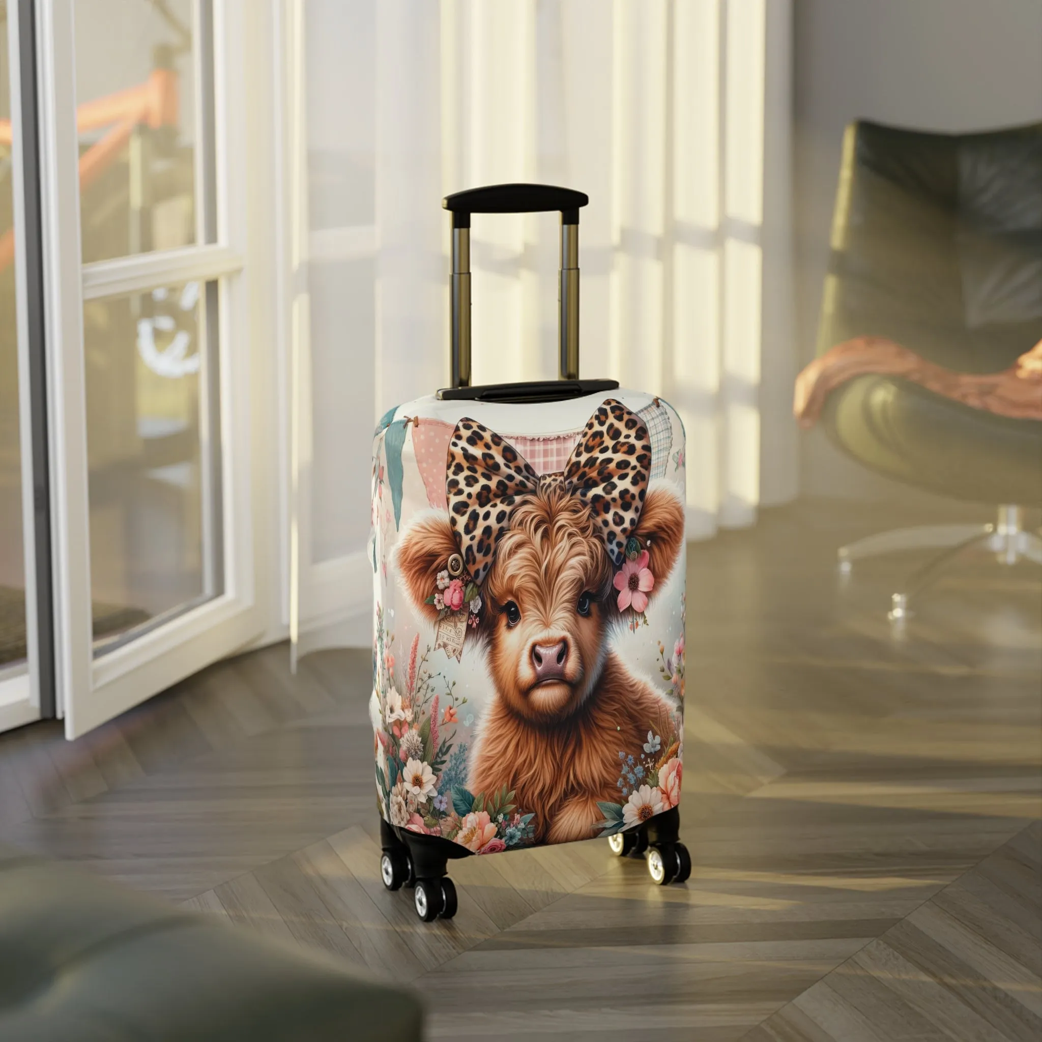 Luggage Cover, Highland Cow, awd-5005