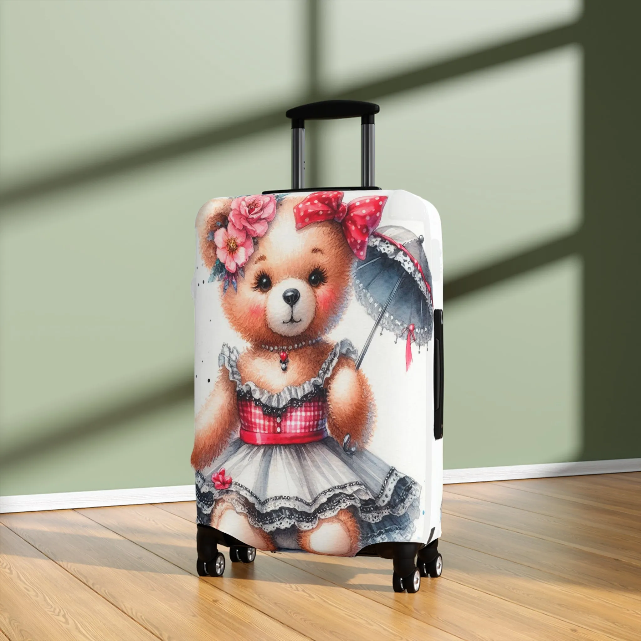 Luggage Cover, Rockabilly, Teddy Bear, awd-3033