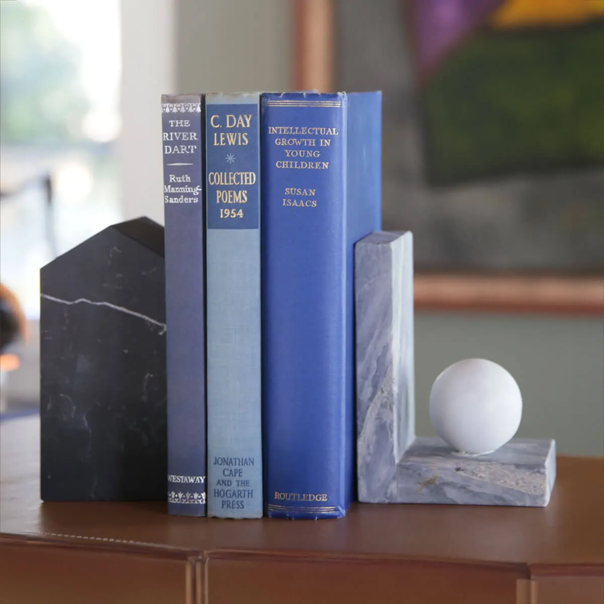 Marble Sphere - Marble book holders