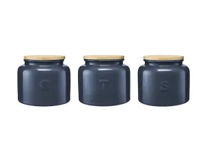 Maxwell & Williams Indulgence Canisters 600ml - Set of 3 - Blue