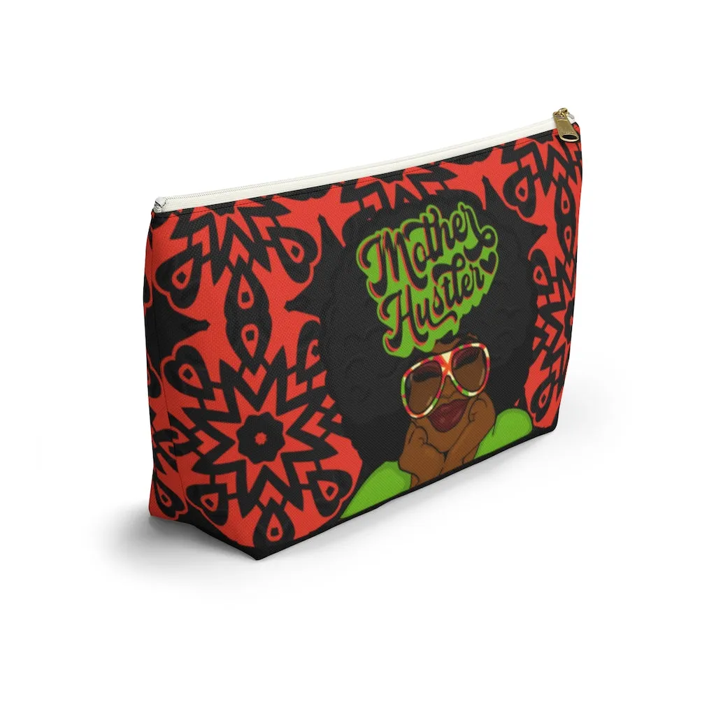 MOTHER HUSTLER Accessory Pouch w T-bottom (LIME)