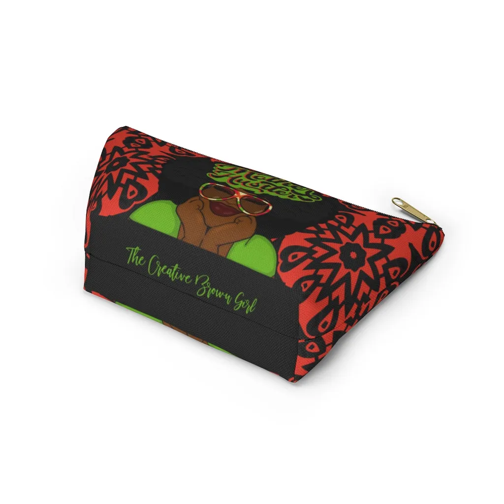 MOTHER HUSTLER Accessory Pouch w T-bottom (LIME)