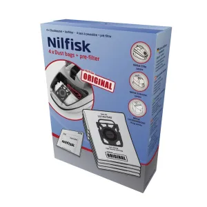 Nilfisk Extreme and GM200 to GM500 King and Elite Self Closing Synthetic Dustbags