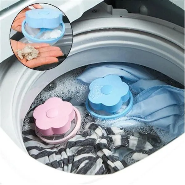 Pack of 2 Reusable Floating Laundry Lint Mesh Bag