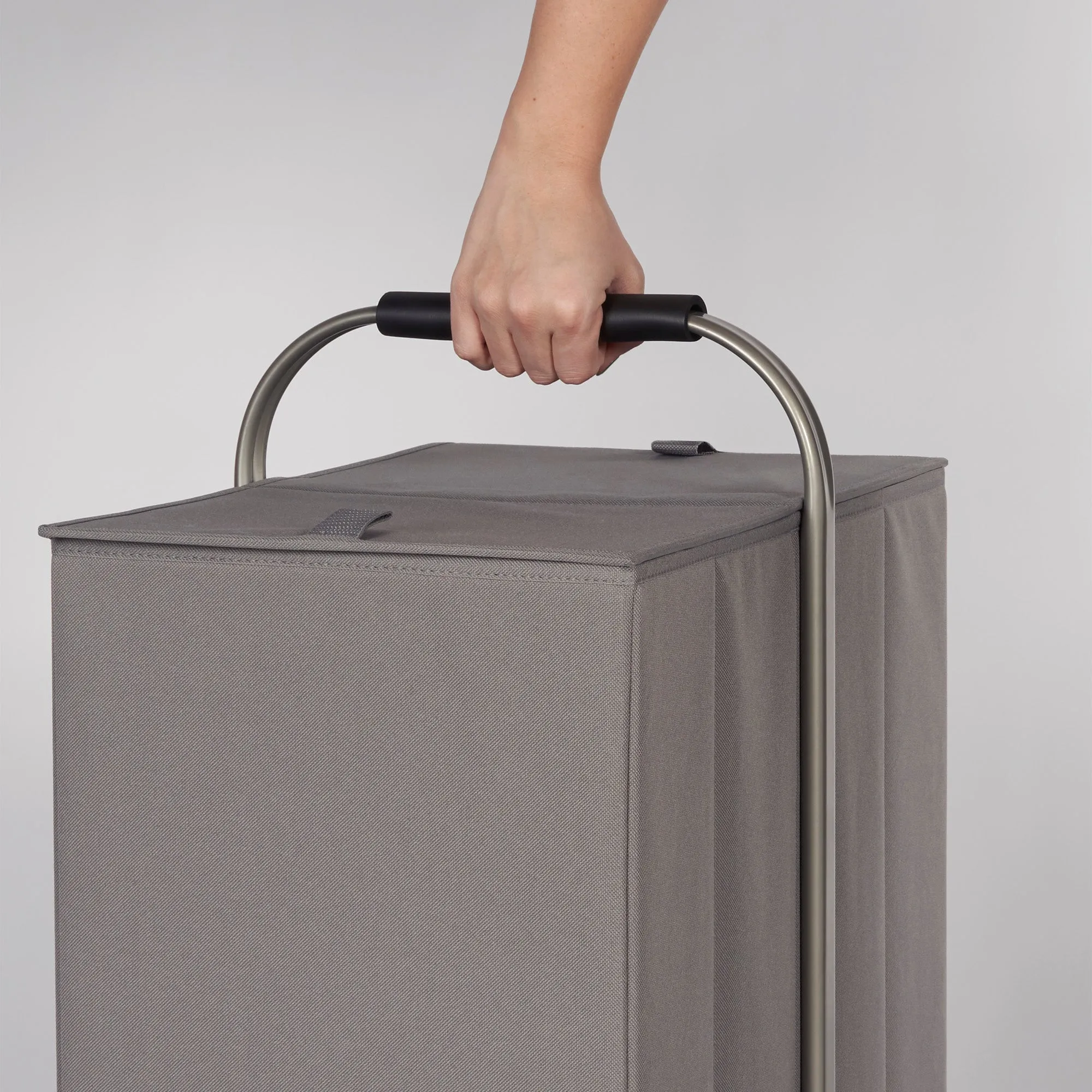 Portable Double Laundry Sorter with Lid