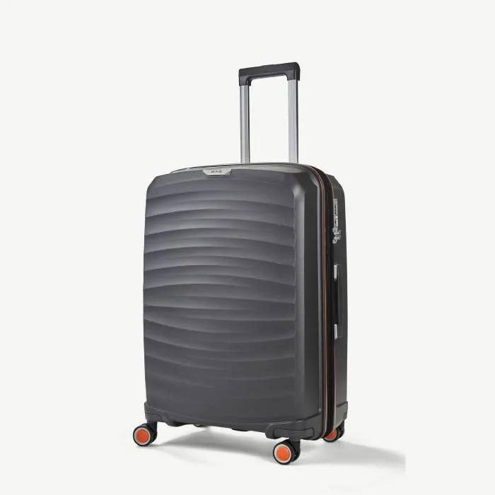 Rock Sunwave Expandable Spinner Medium Suitcase 66cm - Charcoal