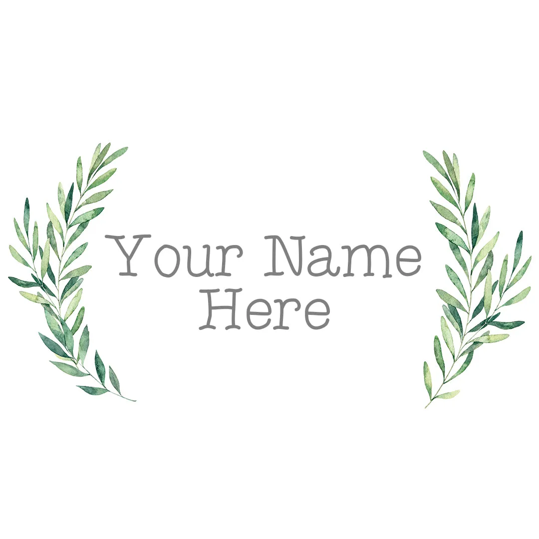 School House Font Custom Name Decal Set