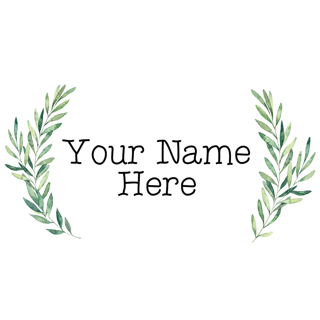 School House Font Custom Name Decal Set