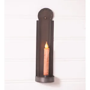 Slim Colonial Candle Tin Sconce